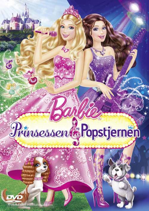 Barbie: The Princess &amp; the Popstar - Swedish DVD movie cover