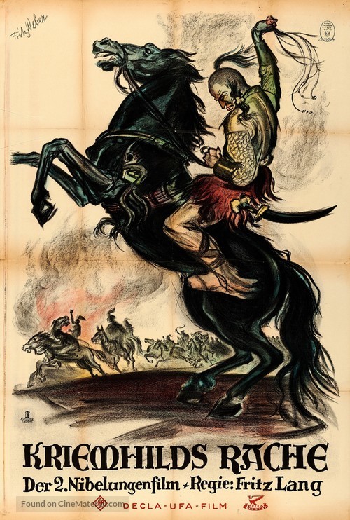 Die Nibelungen: Kriemhilds Rache - German Movie Poster