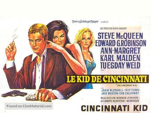 The Cincinnati Kid - Belgian Movie Poster
