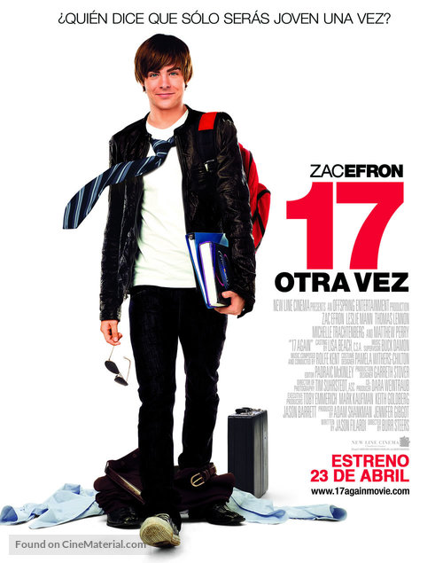 17 Again - Chilean Movie Poster