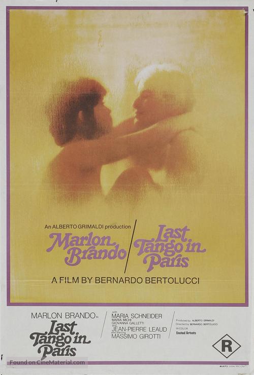 Ultimo tango a Parigi - Australian Movie Poster