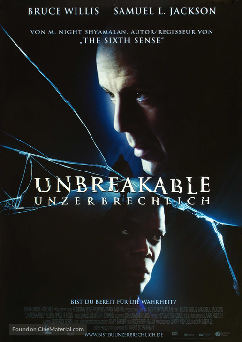 Unbreakable - German Movie Poster