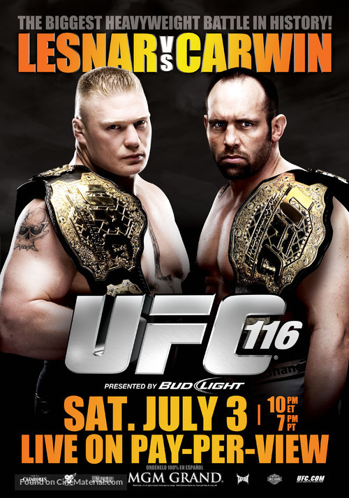 UFC 116: Lesnar vs. Carwin - Movie Poster