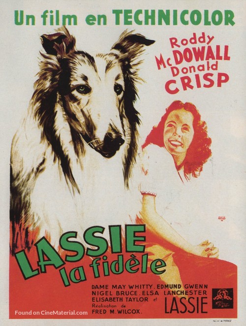 Lassie Come Home - French Movie Poster