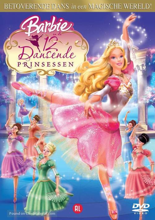 Barbie in the 12 Dancing Princesses - Dutch DVD movie cover