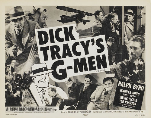 Dick Tracy&#039;s G-Men - Re-release movie poster