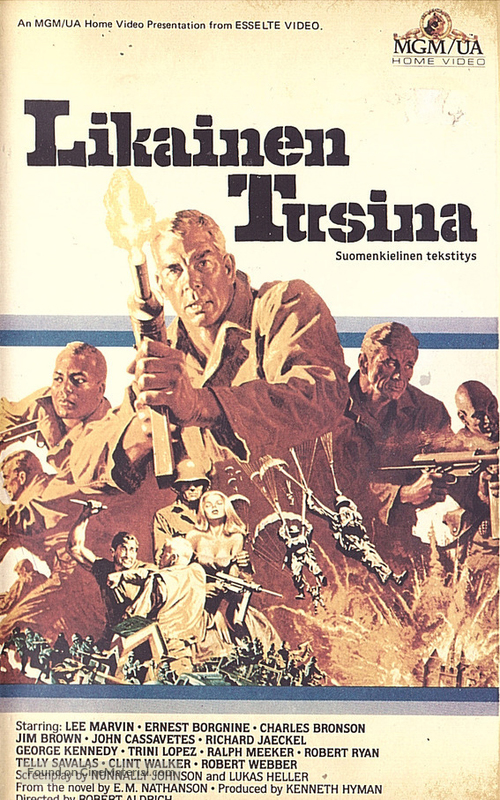 The Dirty Dozen - Finnish VHS movie cover