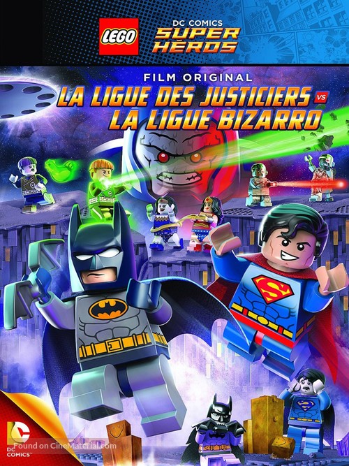 Lego DC Comics Super Heroes: Justice League vs. Bizarro League - French DVD movie cover