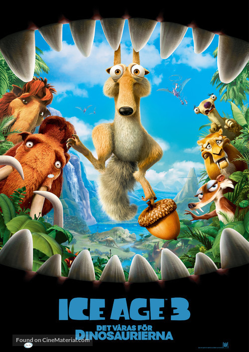 Ice Age: Dawn of the Dinosaurs - Swedish Movie Poster