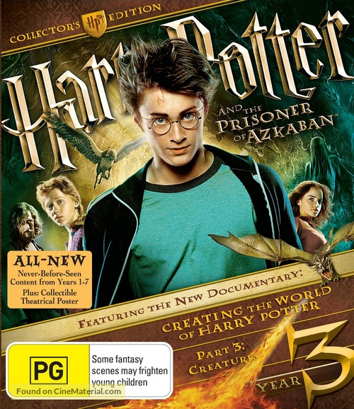 Harry Potter and the Prisoner of Azkaban - Australian Blu-Ray movie cover