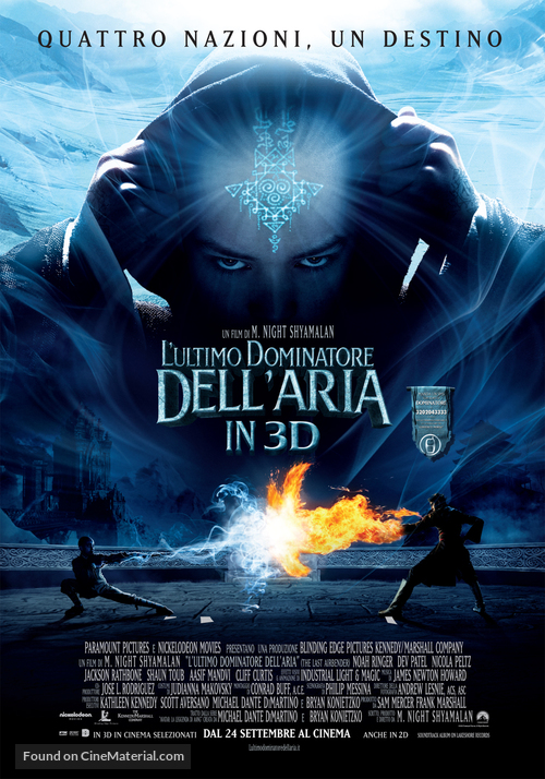 The Last Airbender - Italian Movie Poster