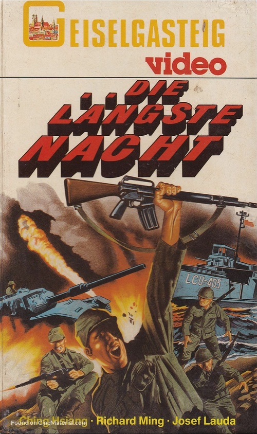 Zui chang de yi ye - German VHS movie cover