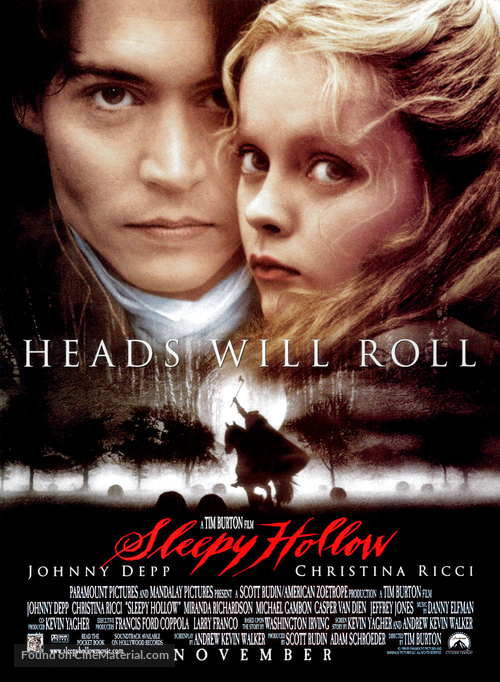 Sleepy Hollow - Advance movie poster