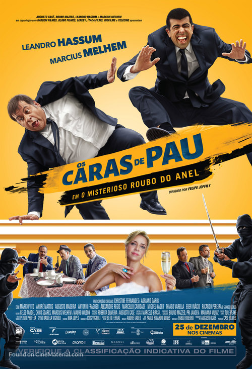 Os Caras de Pau em O Misterioso Roubo do Anel - Brazilian Movie Poster