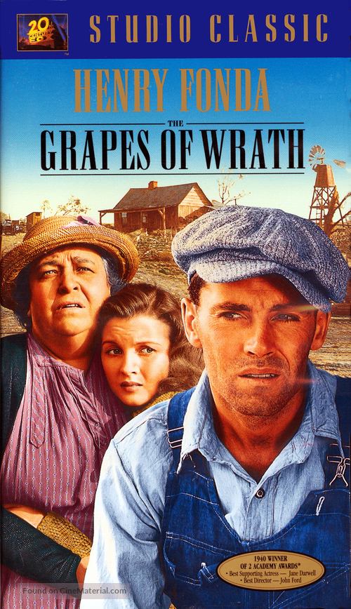 The Grapes of Wrath - VHS movie cover