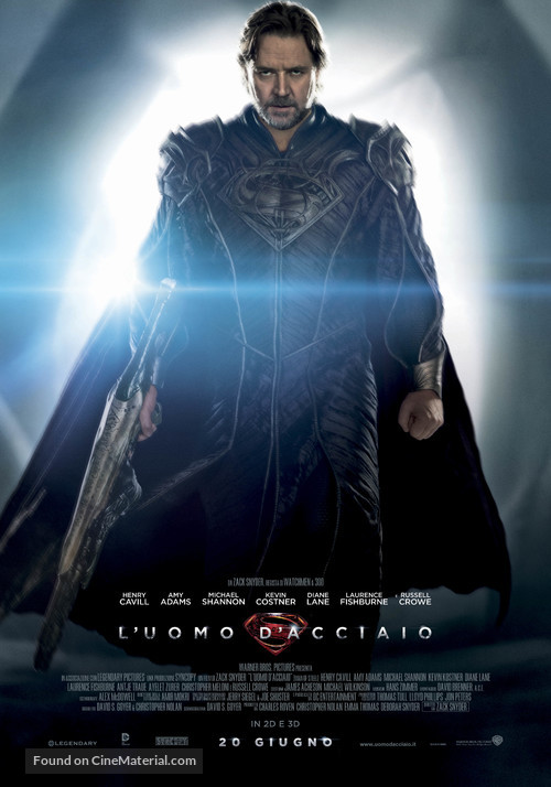 Man of Steel - Italian Movie Poster