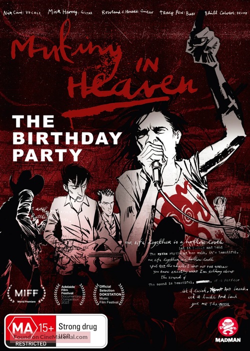 Mutiny in Heaven: The Birthday Party - Australian DVD movie cover