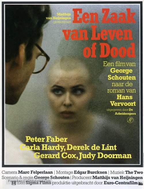 Zaak van leven of dood, Een - Dutch Movie Poster