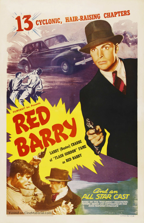 Red Barry - Re-release movie poster