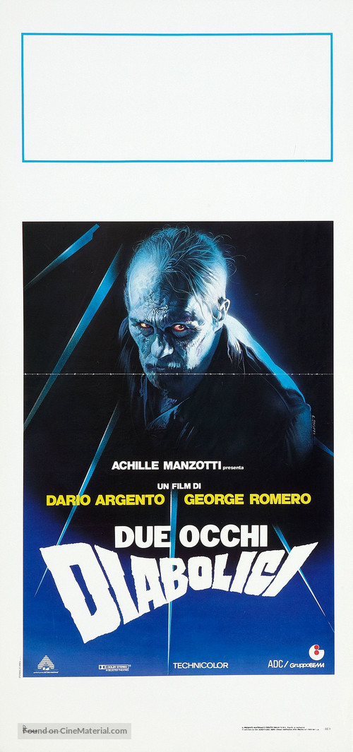 Due occhi diabolici - Italian Movie Poster