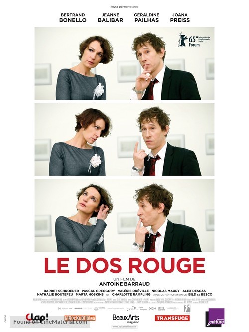 Le dos rouge - French Movie Poster