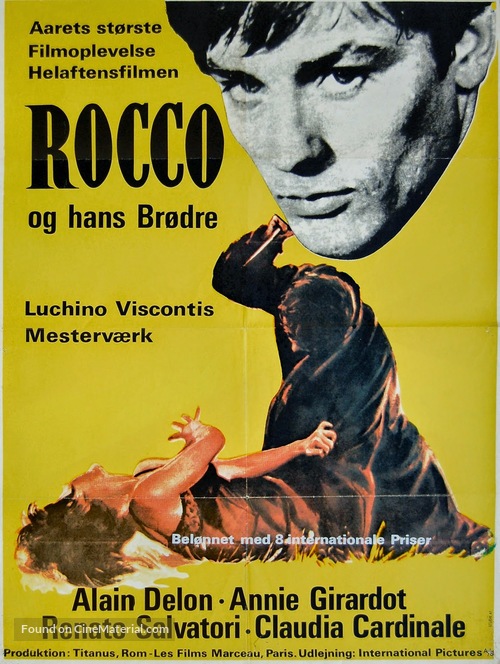 Rocco e i suoi fratelli - Danish Movie Poster