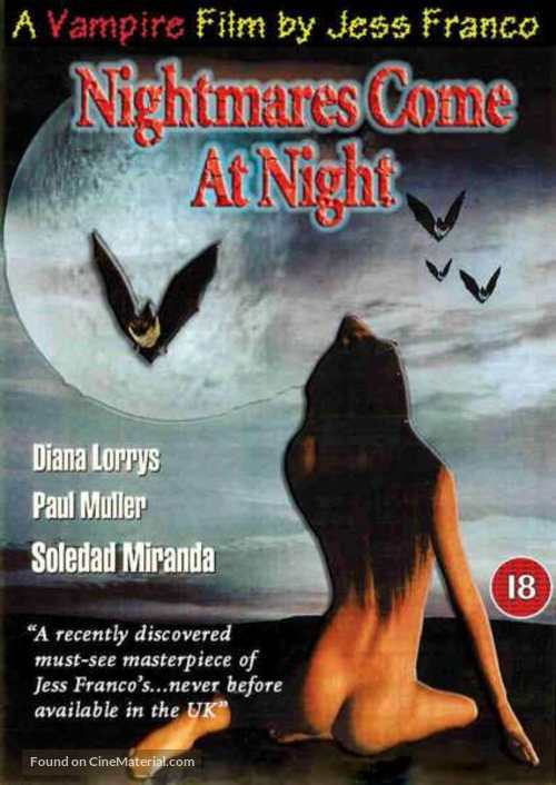 Les cauchemars naissent la nuit - British Movie Cover