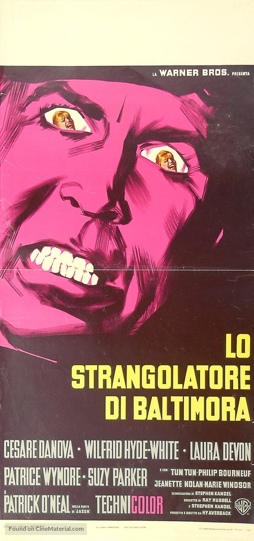 Chamber of Horrors - Italian Movie Poster