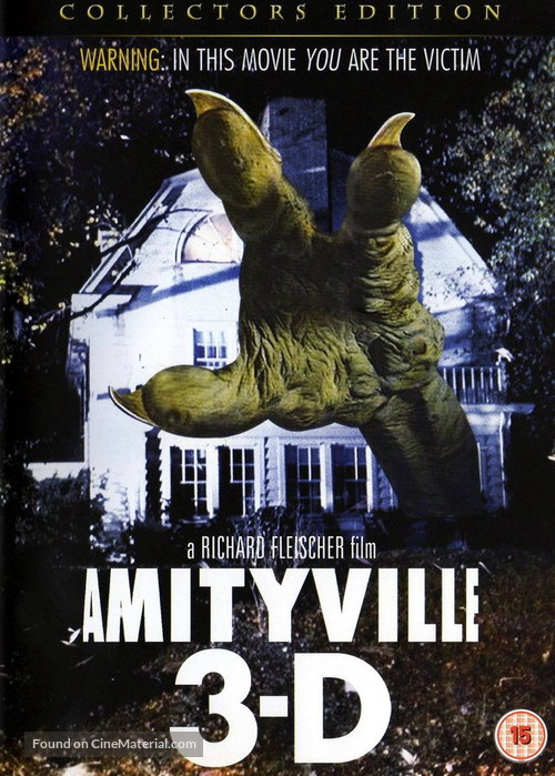 Amityville 3-D - British DVD movie cover