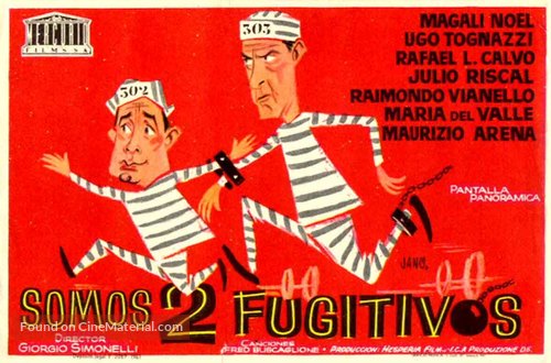 Noi siamo due evasi - Spanish Movie Poster