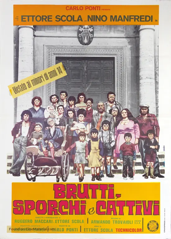 Brutti sporchi e cattivi - Italian Movie Poster