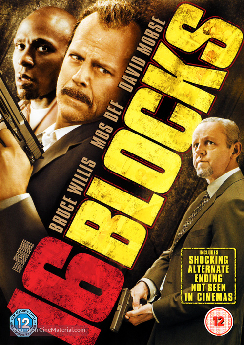16 Blocks - British DVD movie cover