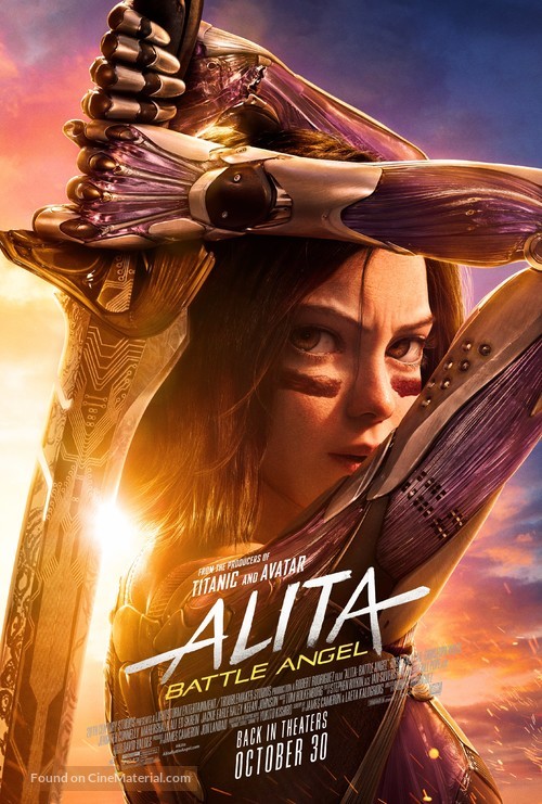 Alita: Battle Angel - Re-release movie poster