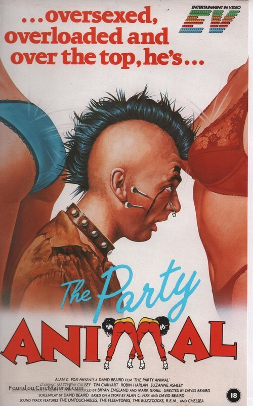 The Party Animal - British VHS movie cover