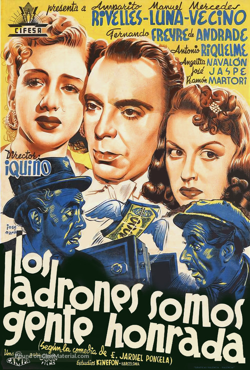 Los ladrones somos gente honrada - Spanish Movie Poster