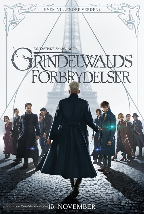 Fantastic Beasts: The Crimes of Grindelwald - Danish Movie Poster