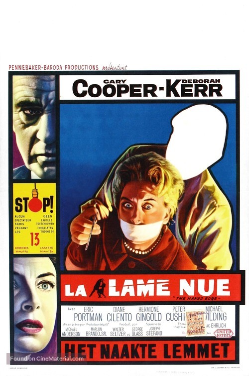 The Naked Edge - Belgian Movie Poster