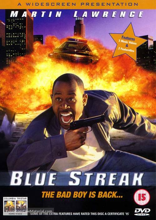 Blue Streak - British DVD movie cover