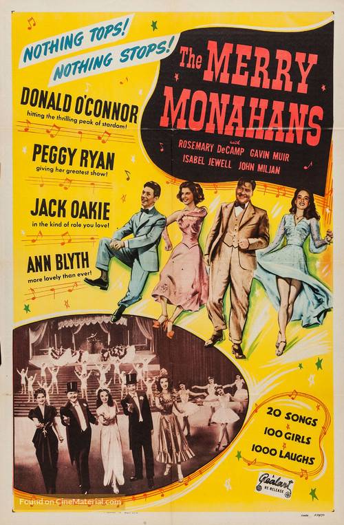 The Merry Monahans - Re-release movie poster