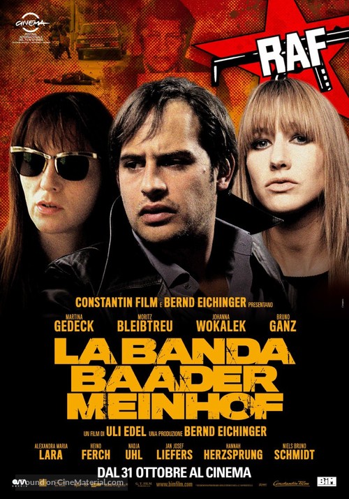 Der Baader Meinhof Komplex - Italian Movie Poster