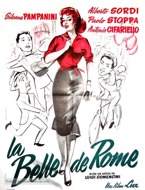 La bella di Roma - French Movie Poster