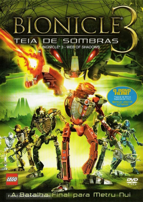 Bionicle 3: Web of Shadows - Brazilian Movie Cover