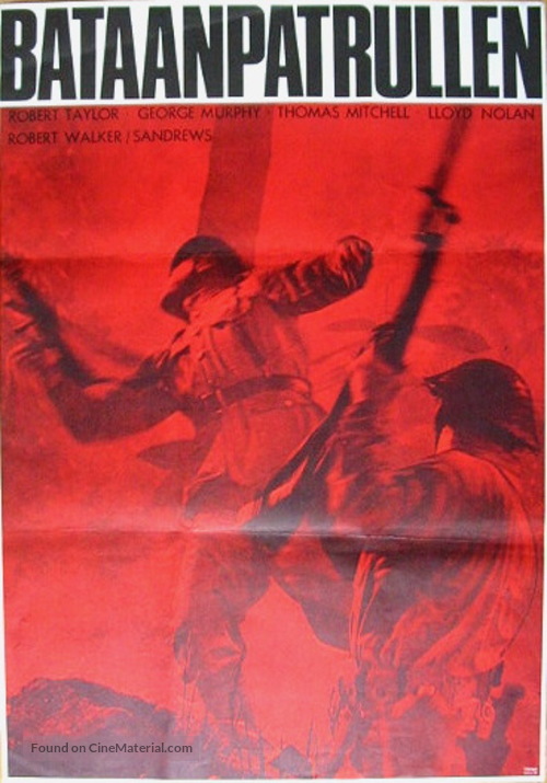 Bataan - Swedish Movie Poster