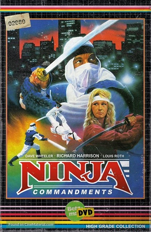 Ninja Commandments - German DVD movie cover