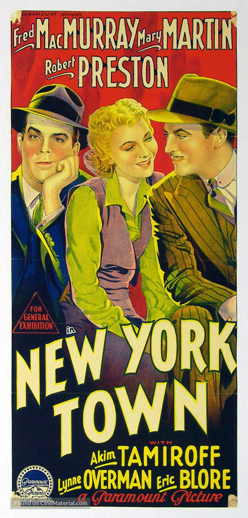 New York Town - Australian Movie Poster