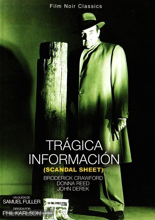 Scandal Sheet - Spanish DVD movie cover
