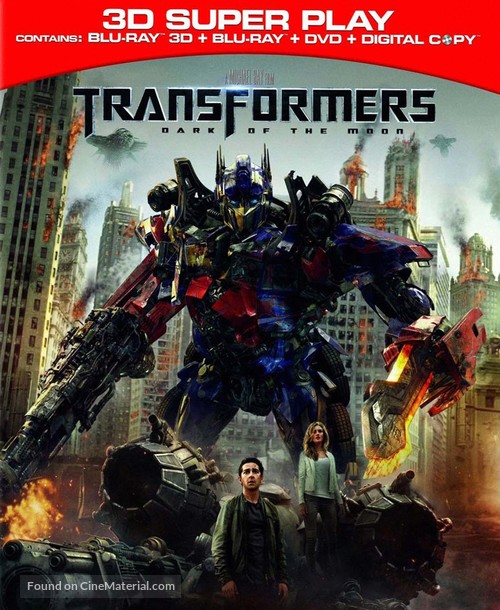 Transformers: Dark of the Moon - Blu-Ray movie cover