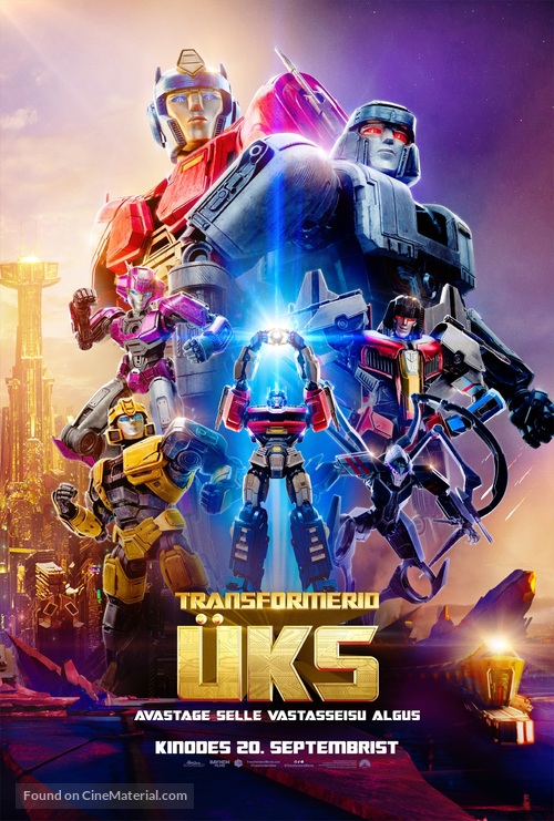 Transformers One - Estonian Movie Poster