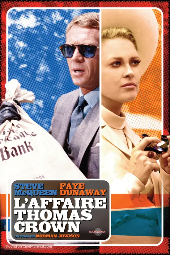 The Thomas Crown Affair 1968 French Movie Poster