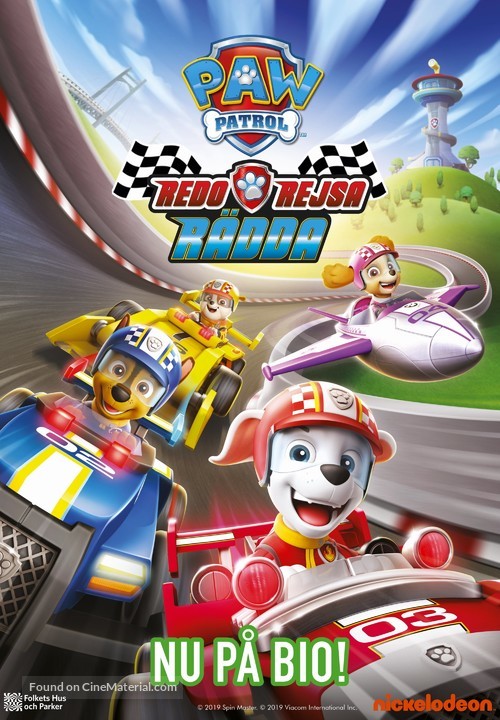 Paw Patrol: Ready, Race, Rescue! - Swedish Movie Poster